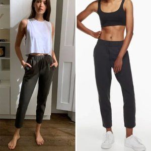 Babaton Weekender Pant Jogger Black High Waist Cropped Athleisure